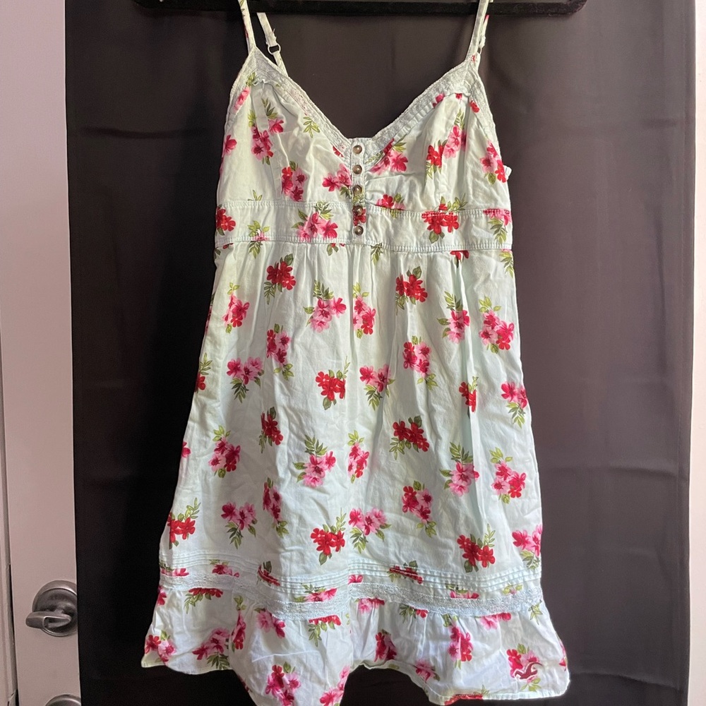 Light Blue Floral Hollister Sundress
